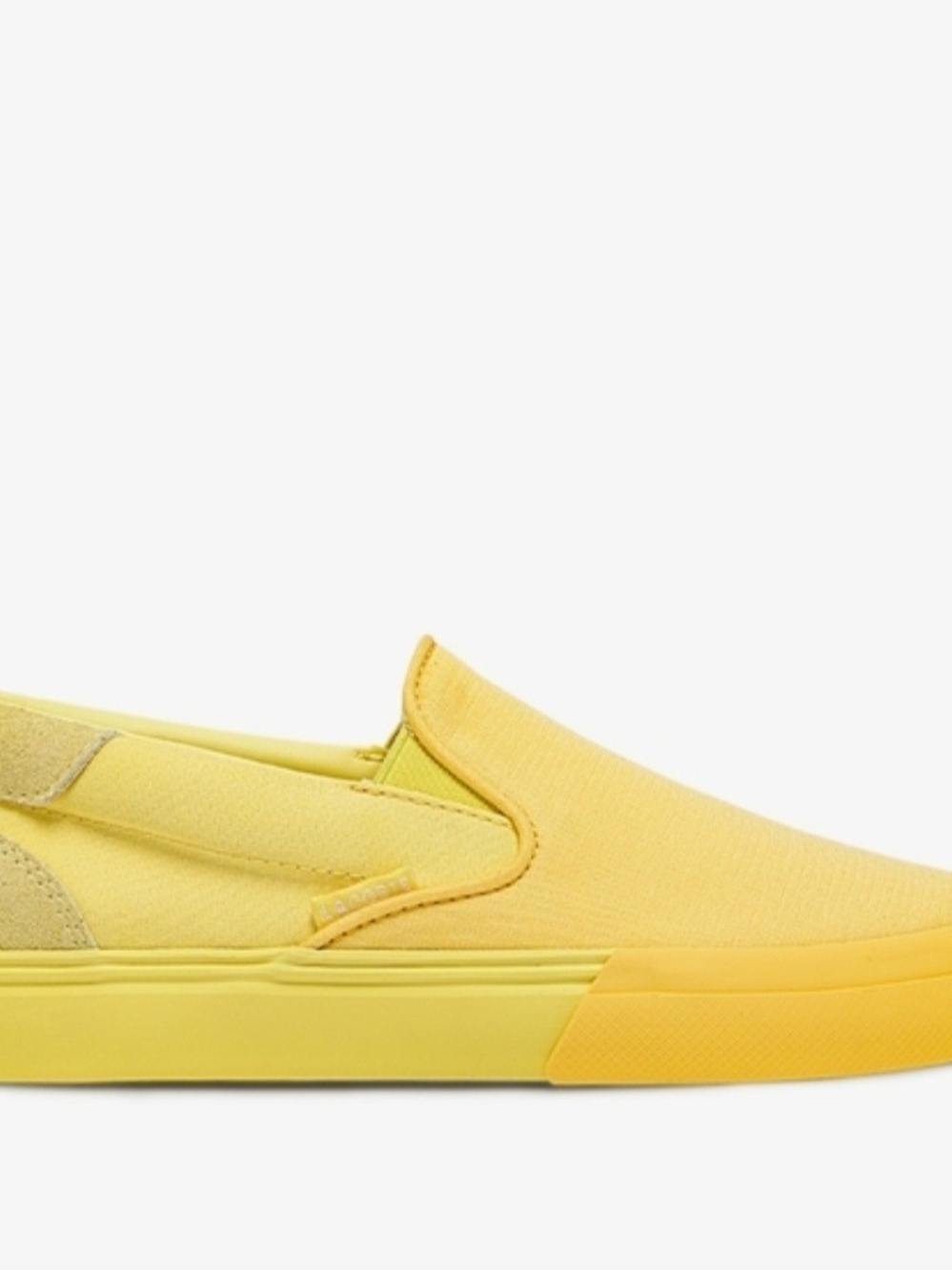Lacoste Women's Yellow Slip-On Canvas Loafer